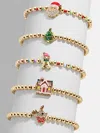 Baublebar Holiday Icons Kids' Bracelet Set In Gold