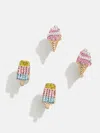 Baublebar I Scream, You Scream Kids' Earring Set In Multi