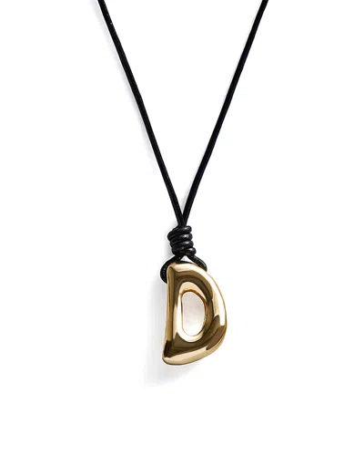 Baublebar Initial Adjustable Cord Pendant Necklace, 32 In Multi