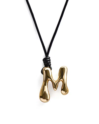 Baublebar Initial Adjustable Cord Pendant Necklace, 32 In Multi