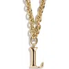 Baublebar Initial Chain Necklace In Gold -a