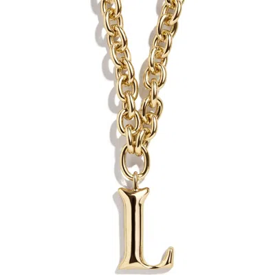 Baublebar Initial Chain Necklace In Gold -a