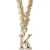 Baublebar Initial Chain Necklace In Gold -k