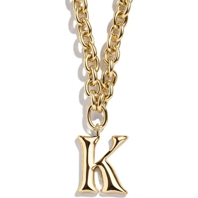 Baublebar Initial Chain Necklace In Gold -k