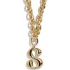 Baublebar Initial Chain Necklace In Gold