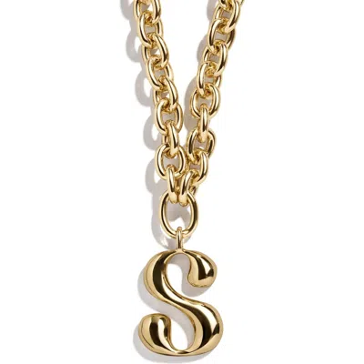 Baublebar Initial Chain Necklace In Gold