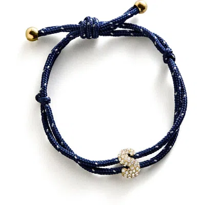 Baublebar Initial Custom Paracord Bracelet In Blue S