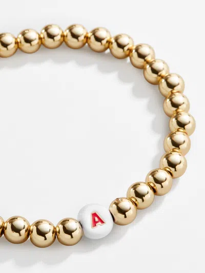 Baublebar Initial Pisa Beaded Bracelet In Gold