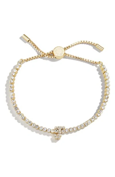 Baublebar Initial Slider Bracelet In Clear J