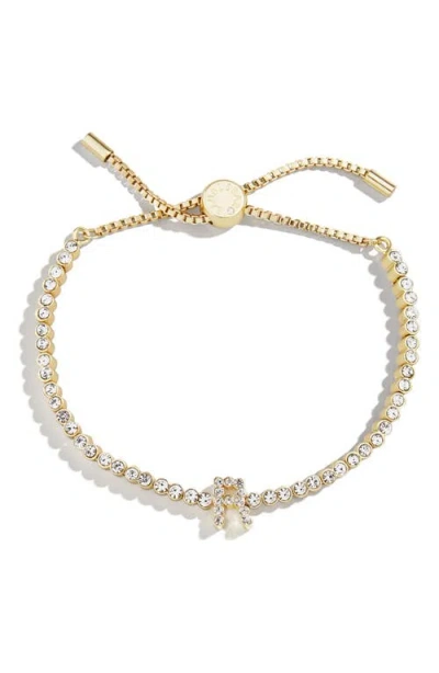 Baublebar Initial Slider Bracelet In Clear R
