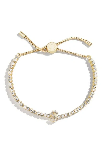 Baublebar Initial Slider Bracelet In Clear S