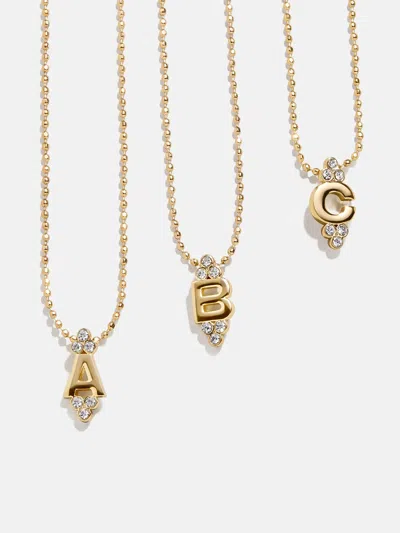 Baublebar Initial Triad Necklace In Multi