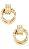 Baublebar Interlocking Hoop Earrings In 金色