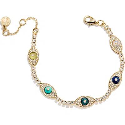 Baublebar Iris Evil Eye Tennis Bracelet In Gold