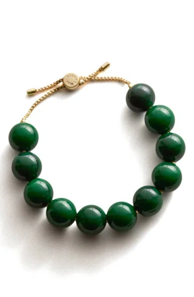 Baublebar Jane Beaded Statement Slider Bracelet In Green