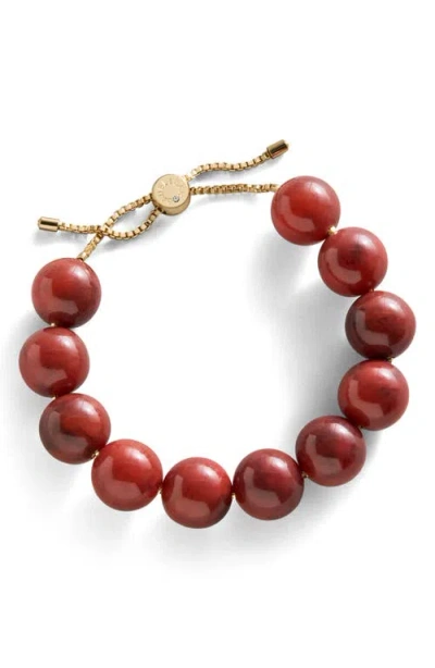 Baublebar Jane Beaded Statement Slider Bracelet In Burgundy