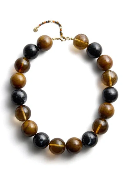 Baublebar Jane Beaded Necklace In Brown
