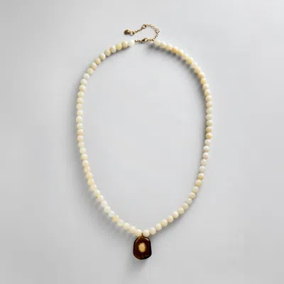 Baublebar Janelle Semi-precious Necklace In White
