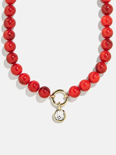 Baublebar Janette Beaded Ring Necklace In Red