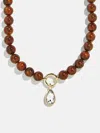 Baublebar Janette Beaded Ring Necklace In Brown