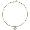 Baublebar Jelane Cubic Zirconia Collar Necklace In Gold