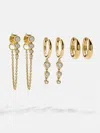 Baublebar Jenelle 18k Gold Earring Set In Gold