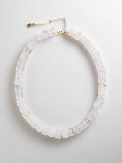 Baublebar Jess Square Beaded Necklace In Purple