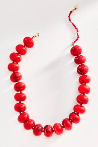 Baublebar Joan Semi-precious Beaded Necklace In Red