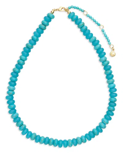 Baublebar Joyce Semi Precious Beaded Necklace, 17-20.5 In Blue
