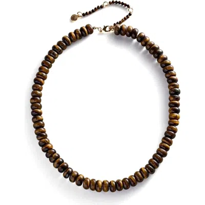 Baublebar Joyce Semiprecious Stone Beaded Necklace In Brown