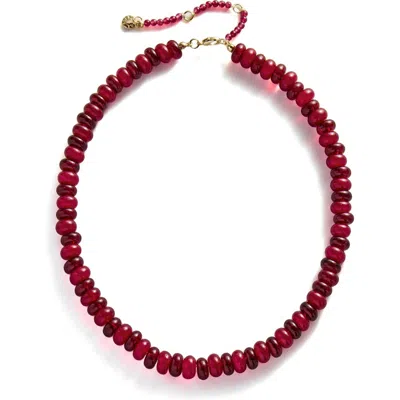 Baublebar Joyce Semiprecious Stone Beaded Necklace In Burgundy