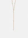 Baublebar Juliet Pearl Lariat Necklace In Gold