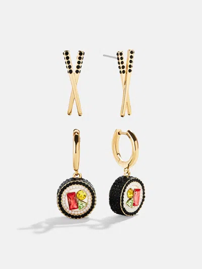 Baublebar Just Roll With It Earring Set In Gold