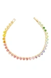 BAUBLEBAR BAUBLEBAR KALI RAINBOW HEART TENNIS BRACELET