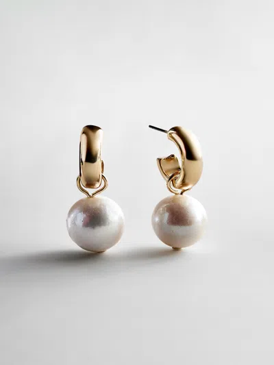Baublebar Karla Gold Pearl Earrings