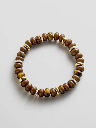 Baublebar Kelly Semi-precious Beaded Bracelet In Metallic