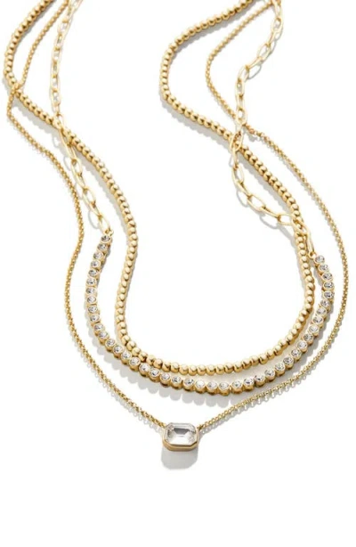 Baublebar Kenna Multistrand Necklace In Clear/gold
