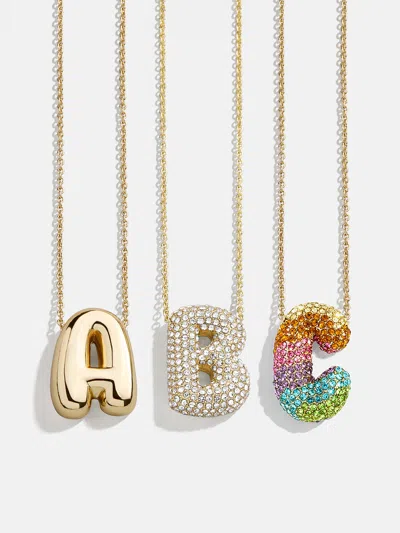 Baublebar Kids' Bubble Initial Necklace In Gold