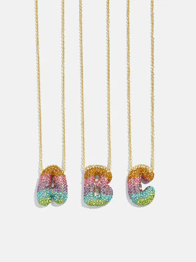 Baublebar Kids' Bubble Initial Necklace In Gold