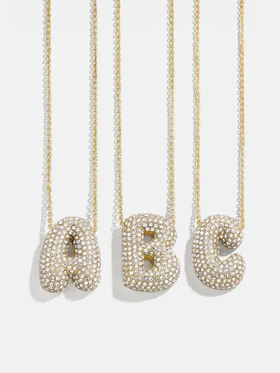 Baublebar Kids' Bubble Initial Necklace In Gold