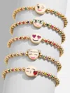 Baublebar Kids' Emoji Pisa Bracelet Set In Gold