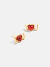 Baublebar Kids' I Heart You Earrings In Gold