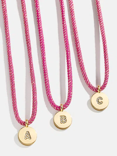 Baublebar Kids' Initial Pendant Necklace In Red