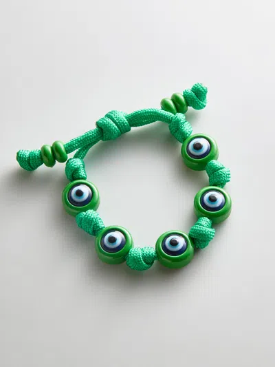 Baublebar Knotty Good Eye Cord Bracelet In Green