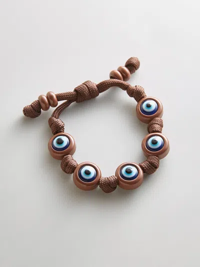 Baublebar Knotty Good Eye Cord Bracelet In Brown