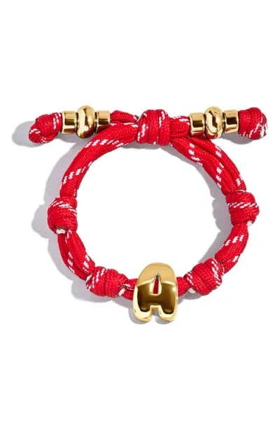Baublebar Knotty Initial Bracelet In Red