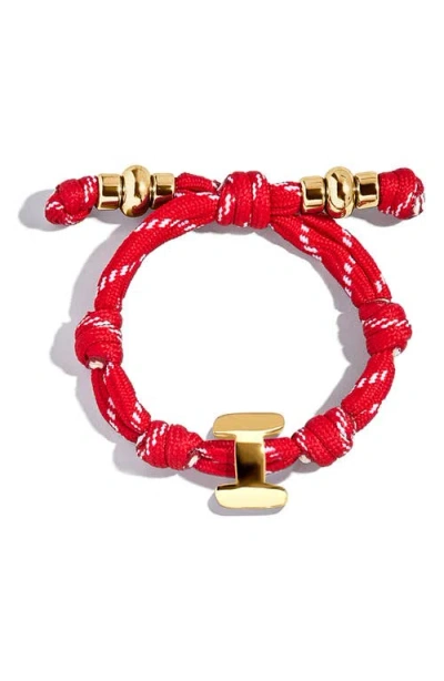 Baublebar Knotty Initial Bracelet In Red