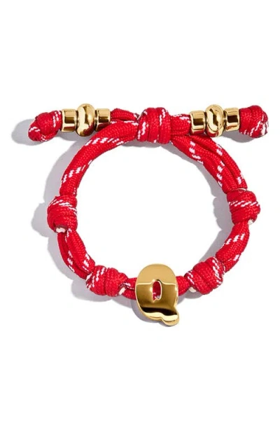 Baublebar Knotty Initial Bracelet In Red