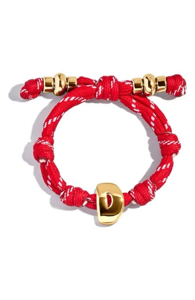 Baublebar Knotty Initial Bracelet In Red
