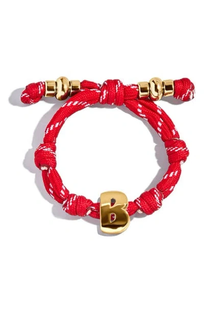 Baublebar Knotty Initial Bracelet In Red